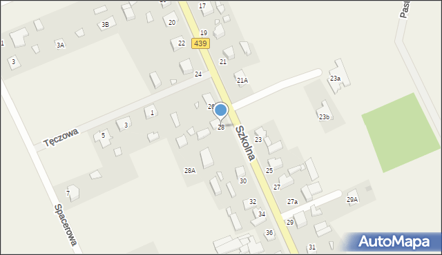 Krośnice, Szkolna, 28, mapa Krośnice