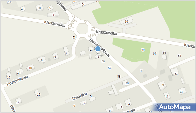 Krupniki, Szmaragdowa, 6, mapa Krupniki