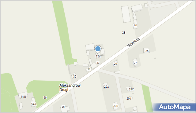 Kruszów, Szkolna, 32a, mapa Kruszów