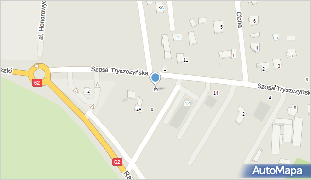 Kruszwica, Szosa Tryszczyńska, 10, mapa Kruszwica