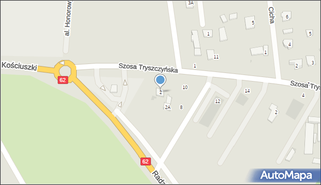 Kruszwica, Szosa Tryszczyńska, 2, mapa Kruszwica