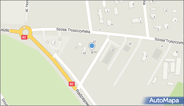 Kruszwica, Szosa Tryszczyńska, 8, mapa Kruszwica