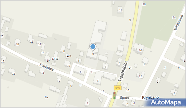 Kryniczno, Szkolna, 6, mapa Kryniczno