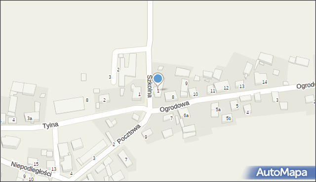 Krzęcin, Szkolna, 1, mapa Krzęcin