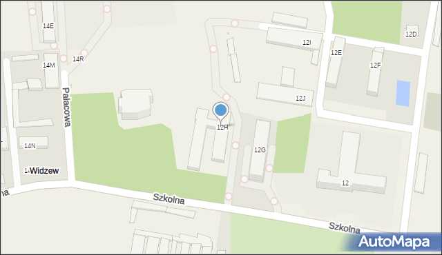 Ksawerów, Szkolna, 12H, mapa Ksawerów