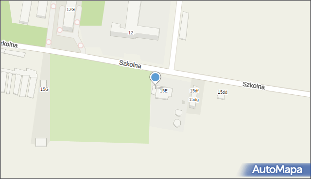 Ksawerów, Szkolna, 15F, mapa Ksawerów