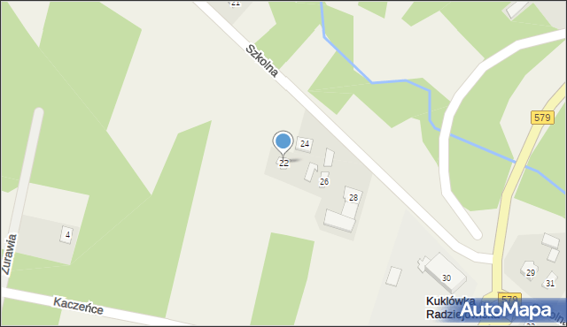 Kuklówka Radziejowicka, Szkolna, 22, mapa Kuklówka Radziejowicka