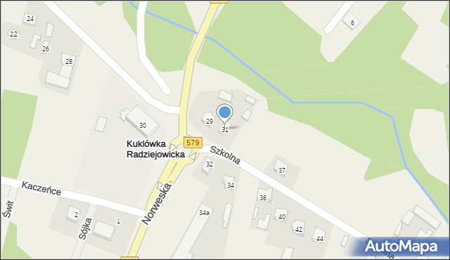 Kuklówka Radziejowicka, Szkolna, 31, mapa Kuklówka Radziejowicka