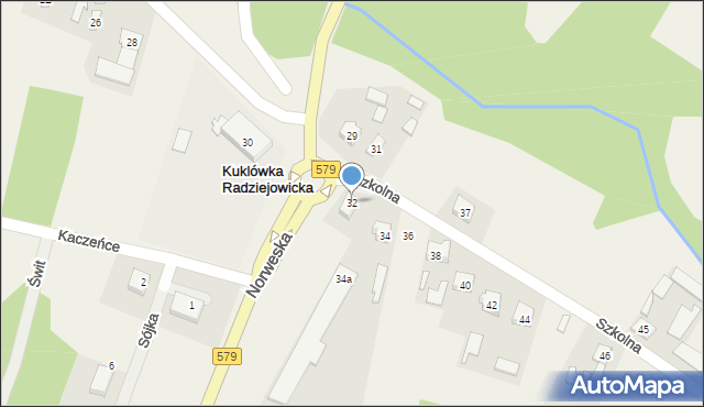 Kuklówka Radziejowicka, Szkolna, 32, mapa Kuklówka Radziejowicka