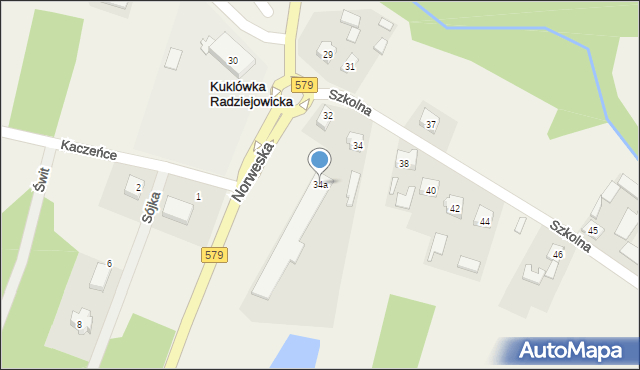 Kuklówka Radziejowicka, Szkolna, 34a, mapa Kuklówka Radziejowicka