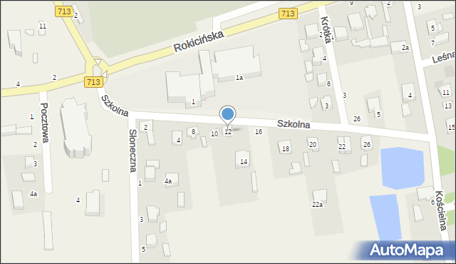 Kurowice, Szkolna, 12, mapa Kurowice