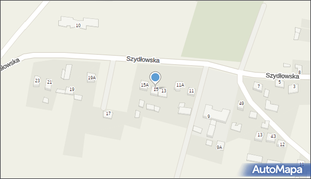 Kurozwęki, Szydłowska, 15, mapa Kurozwęki