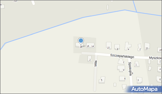 Kuźnica Skakawska, Szczepańskiego Piotra, ks., 18, mapa Kuźnica Skakawska