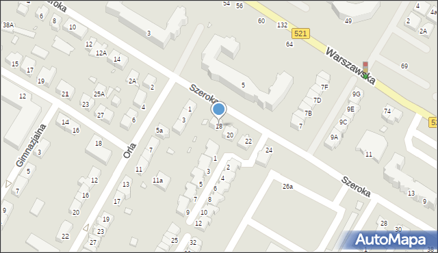 Kwidzyn, Szeroka, 18, mapa Kwidzyn