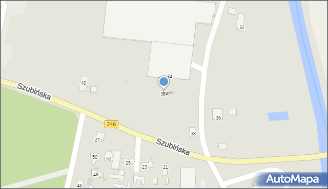 Łabiszyn, Szubińska, 38A, mapa Łabiszyn