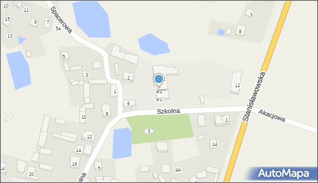 Ładzyń, Szkolna, 4/2, mapa Ładzyń