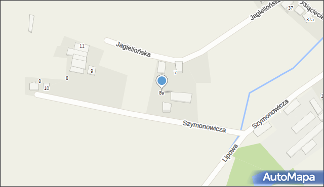 Łąka, Szymonowicza Szymona, 8a, mapa Łąka