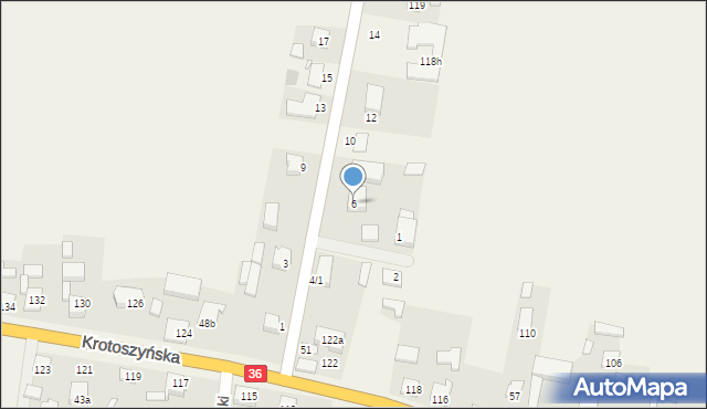 Lamki, Szkolna, 6, mapa Lamki