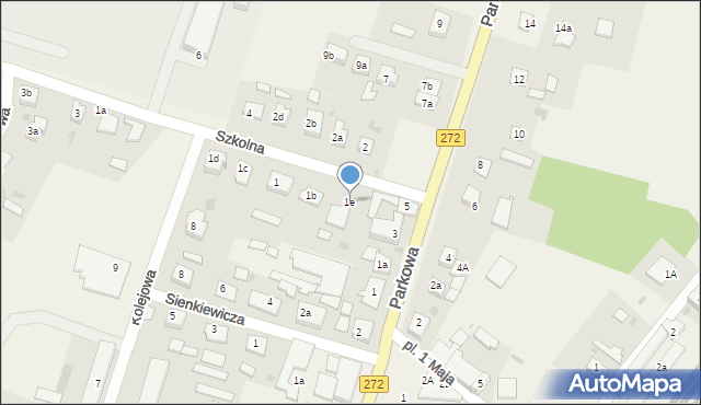 Laskowice, Szkolna, 1e, mapa Laskowice