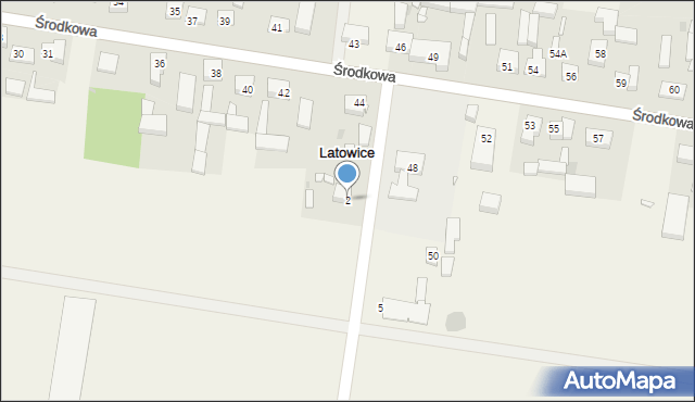 Latowice, Szkolna, 2, mapa Latowice