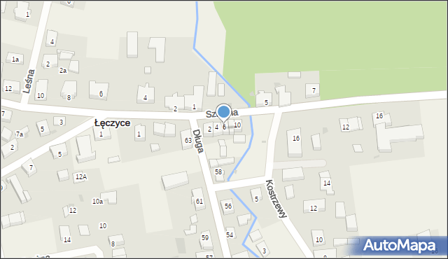 Łęczyce, Szkolna, 6/3, mapa Łęczyce