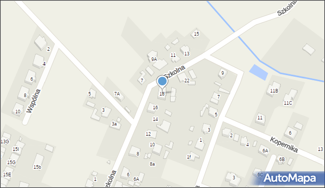 Lędziny, Szkolna, 18, mapa Lędziny