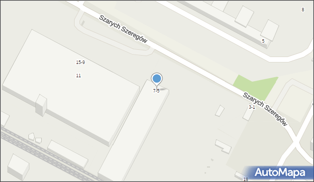 Legionowo, Szarych Szeregów, 7-5, mapa Legionowo