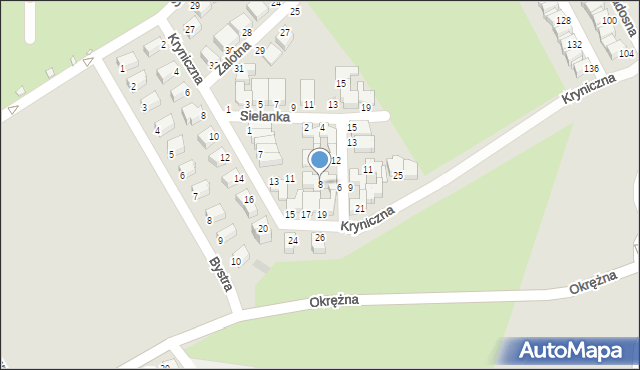 Legnica, Szczęśliwa, 8, mapa Legnicy