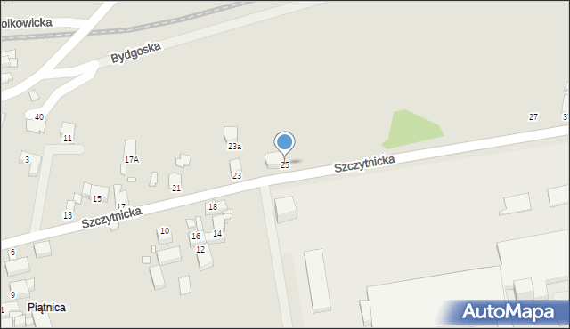 Legnica, Szczytnicka, 25, mapa Legnicy