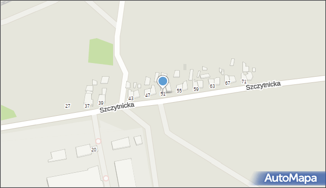 Legnica, Szczytnicka, 51, mapa Legnicy