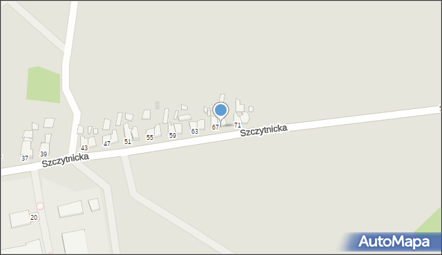 Legnica, Szczytnicka, 69, mapa Legnicy