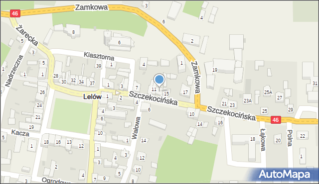 Lelów, Szczekocińska, 13, mapa Lelów