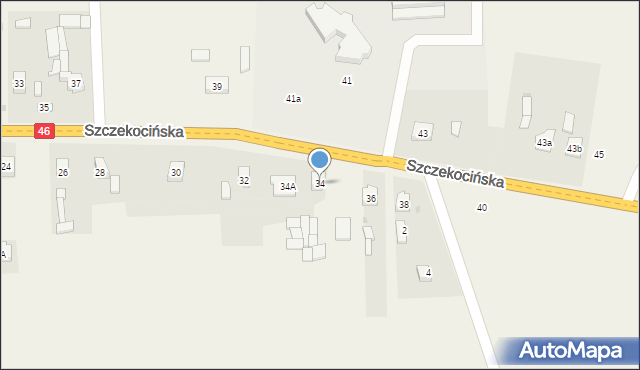 Lelów, Szczekocińska, 34, mapa Lelów