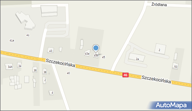 Lelów, Szczekocińska, 43b, mapa Lelów