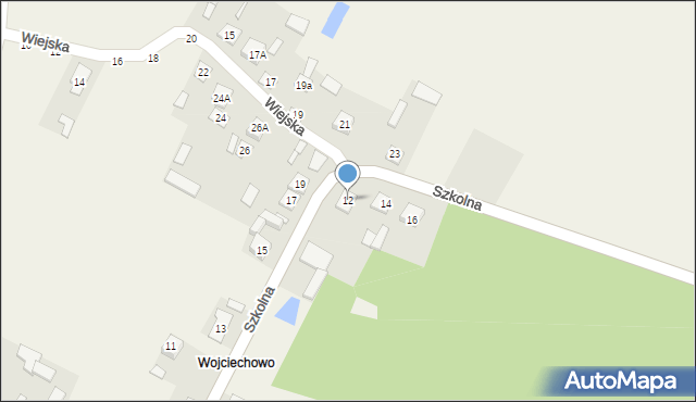 Leśna Podlaska, Szkolna, 12, mapa Leśna Podlaska