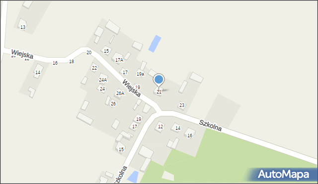 Leśna Podlaska, Szkolna, 21, mapa Leśna Podlaska