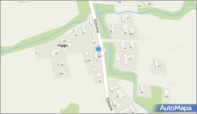 Leśnica, Szkolna, 29, mapa Leśnica