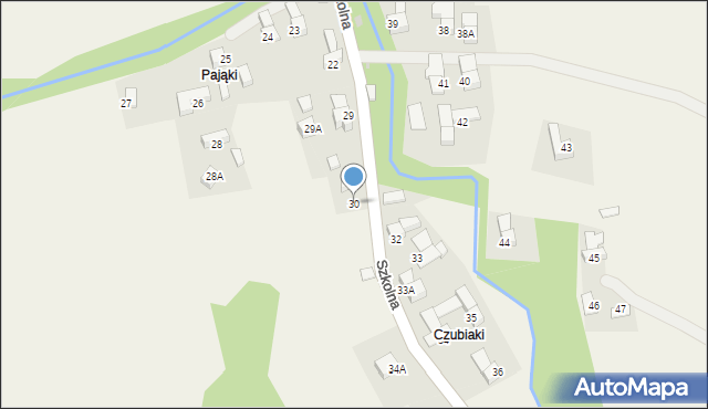 Leśnica, Szkolna, 30, mapa Leśnica