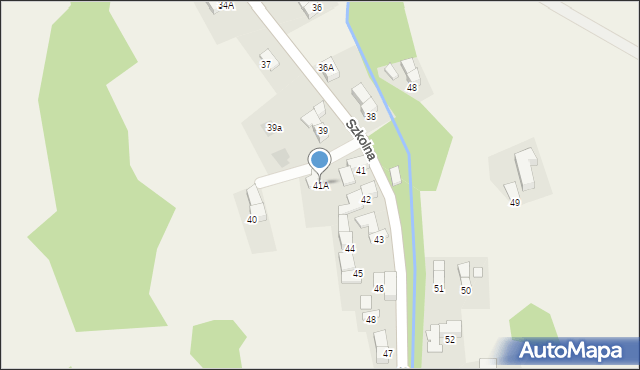 Leśnica, Szkolna, 41A, mapa Leśnica