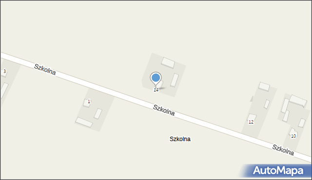 Leszczany, Szkolna, 14, mapa Leszczany