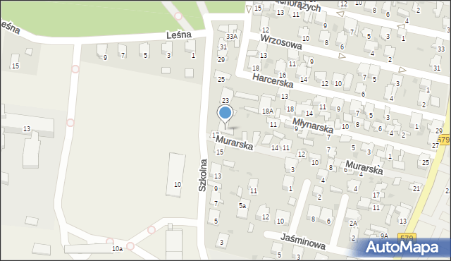 Leszno, Szkolna, 19, mapa Leszno