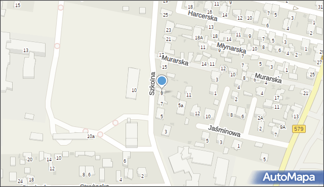 Leszno, Szkolna, 9, mapa Leszno