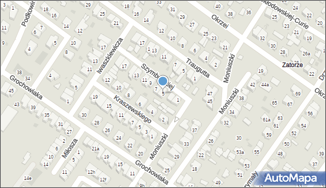 Leszno, Szymborskiej Wisławy, 5, mapa Leszno