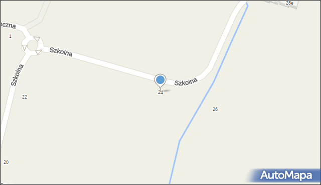 Lesznowola, Szkolna, 24, mapa Lesznowola