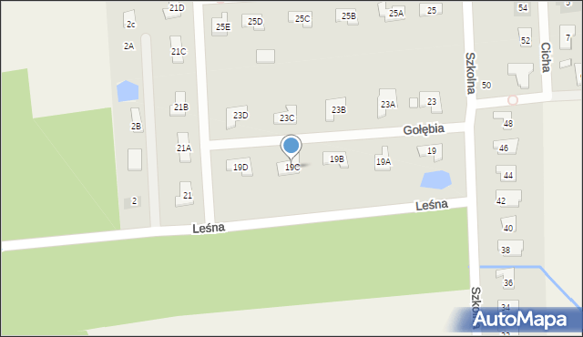 Lesznowola, Szkolna, 19C, mapa Lesznowola