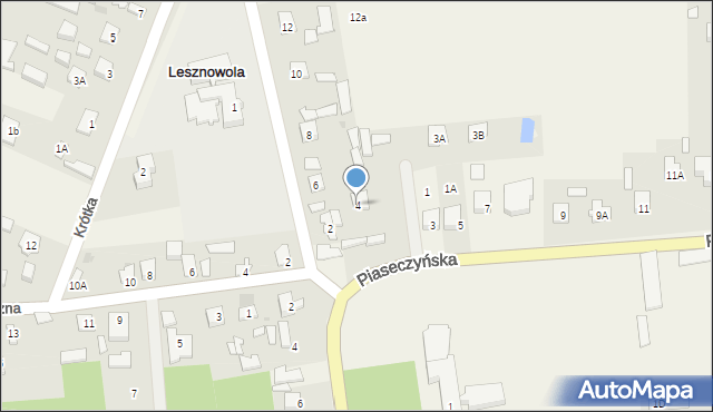 Lesznowola, Szkolna, 4, mapa Lesznowola