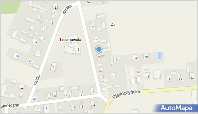 Lesznowola, Szkolna, 8, mapa Lesznowola