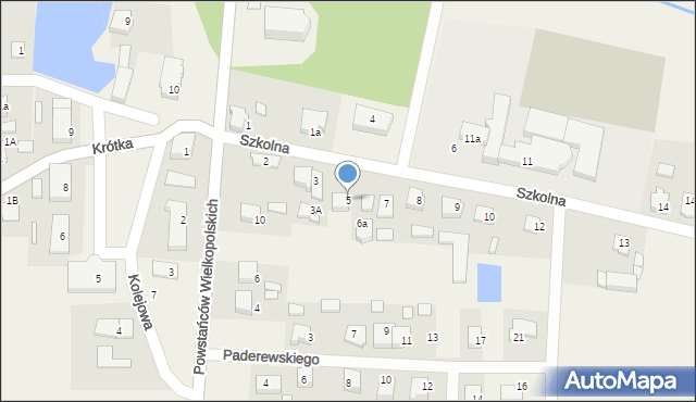 Lewków, Szkolna, 5, mapa Lewków