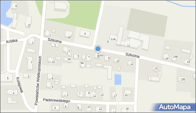 Lewków, Szkolna, 8, mapa Lewków