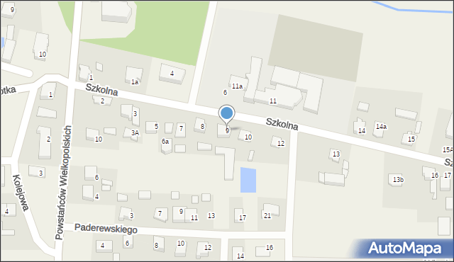 Lewków, Szkolna, 9, mapa Lewków